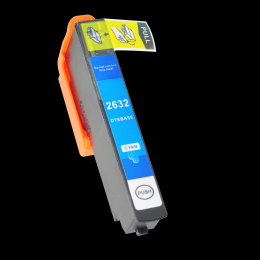 Value Compatible Epson T2632 (26XL) Cyan High Capacity Ink T26324010 also for T26124010 [E2632]