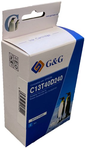 Value Compatible Epson T40D2 Cyan Wide Format Ink Cartridge C13T40D240