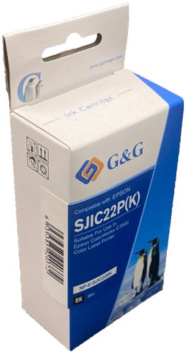 Value Compatible Epson C33S020577 Black Ink Cartridge SJIC22BK
