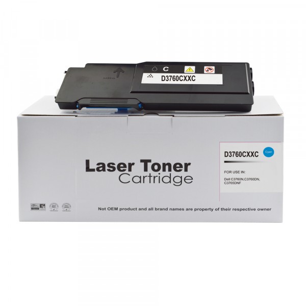 Value Compatible Dell C3760 Extra High Yield Cyan Toner DE-3760HC