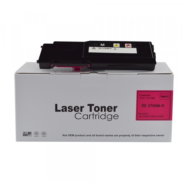 Value Compatible Dell C3760 Extra High Yield Magenta Toner DE-3760HM