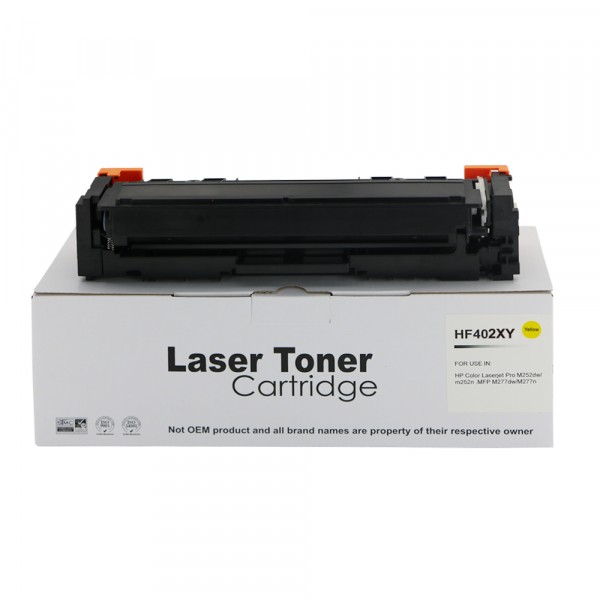 Value Compatible HP CF402X Yellow High Yield Toner also for HP 201X