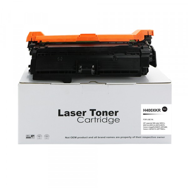 Value Remanufactured HP Laserjet 500 High Yield Black CE400X Toner 507X also for Canon 732