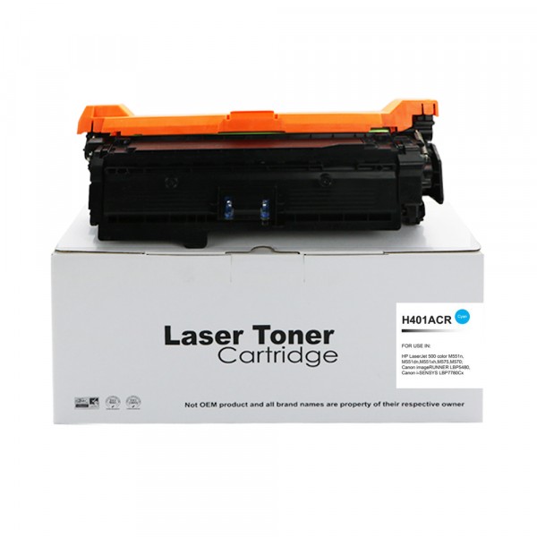 Value Remanufactured HP Laserjet 500 Cyan CE401A Toner 507A also for Canon 732