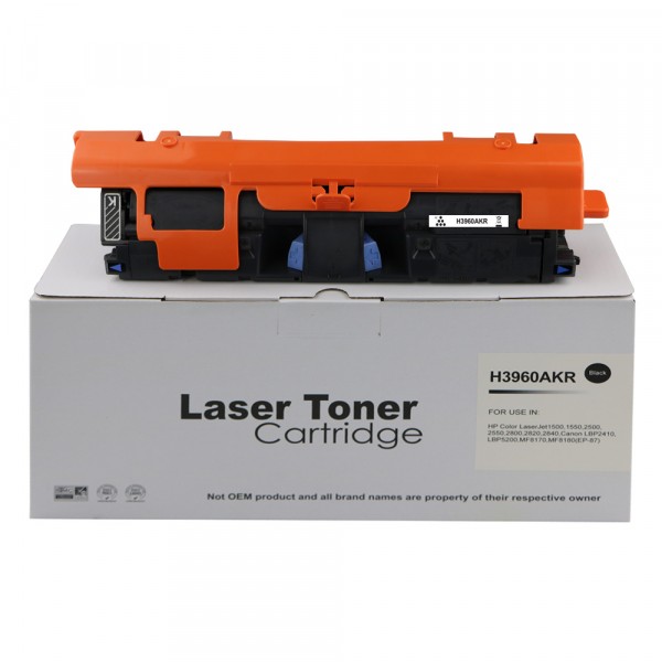 Value Remanufactured HP 2500 Black Q3960A Toner Cartridge also for C9700A Canon EP701BK