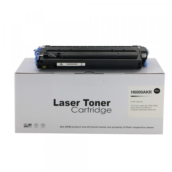Value Remanufactured HP Laserjet 2600 Black Q6000A Toner also for Canon EP707BK