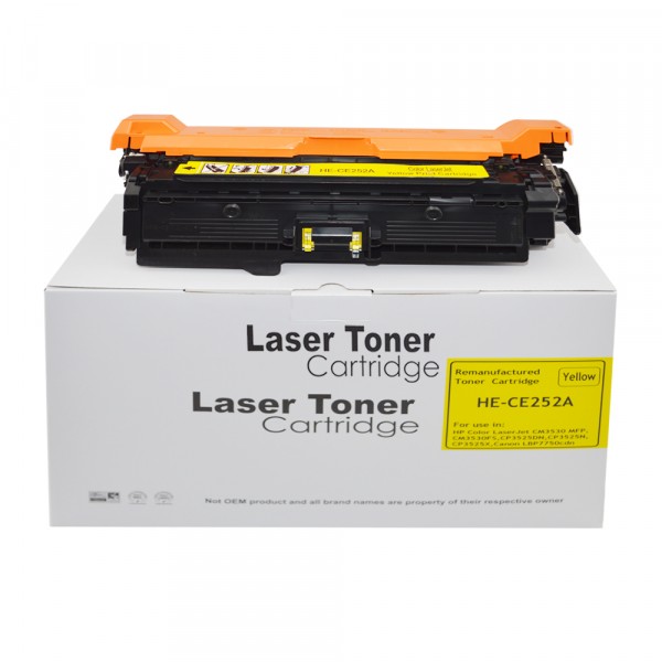 Value Remanufactured HP CP3525 CE252A Yellow Toner HP504A also for Canon 723Y