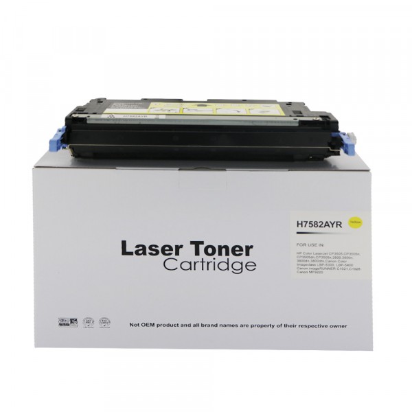 Value Remanufactured HP Laserjet 3800 Yellow Toner Q7582A Cartridge
