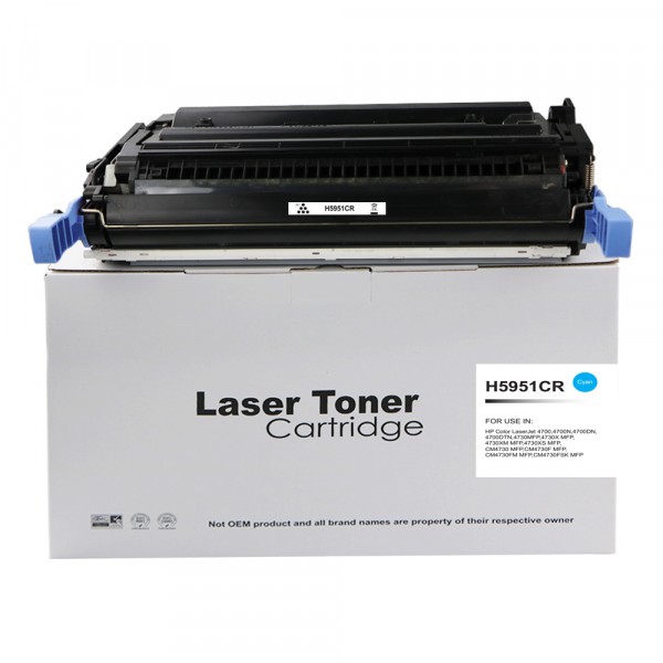 Value Remanufactured HP Laserjet 4700 Cyan Q5951A Toner