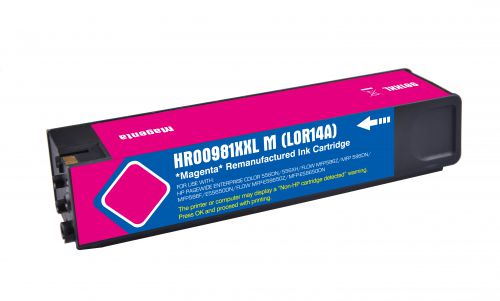 Value Remanufactured HP 981Y Extra High Capacity Magenta Ink Cartridge L0R14A HP 981Y