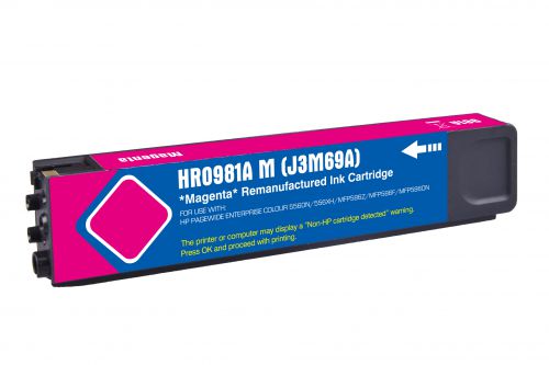 Value Remanufactured HP 981A Magenta Ink Cartridge J3M69A HP 981A