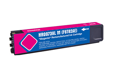 Value Remanufactured HP PageWide Pro 452 High Capacity Magenta Ink Cartridge F6T82AE HP 973X