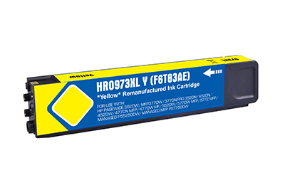 Value Remanufactured HP PageWide Pro 452 High Capacity Yellow Ink Cartridge F6T83AE HP 973X
