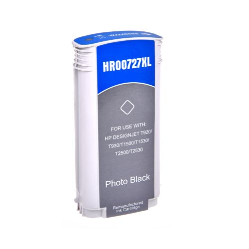 Value Remanufactured HP 727PBK Photo Black Wide Format Ink Cartridge B3P23A