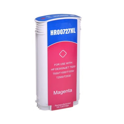 Value Remanufactured HP 727m Magenta Wide Format Ink Cartridge B3P20A