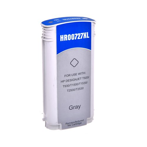 Value Remanufactured HP 727GY Grey Wide Format Ink Cartridge B3P24A