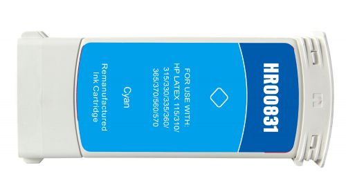 Value Remanufactured HP 831 Cyan Latex Wide Format Ink Cartridge CZ695A HP 831
