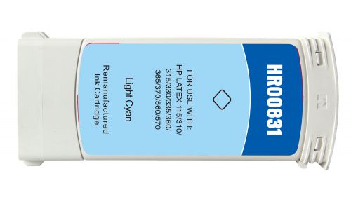 Value Remanufactured HP 831 Light Cyan Latex Wide Format Ink Cartridge CZ698A HP 831