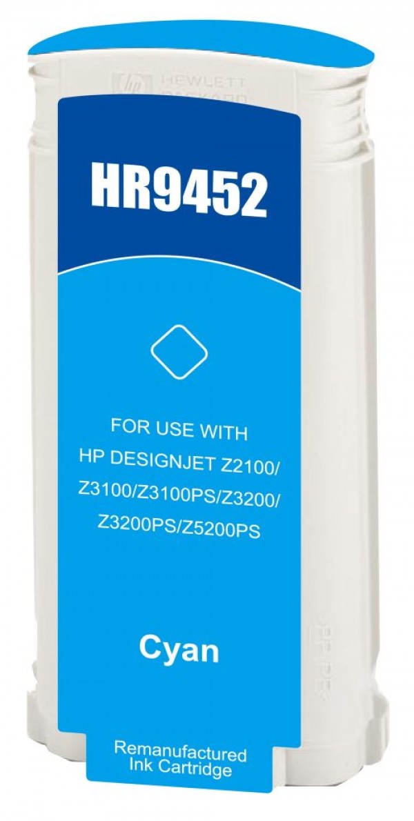 Value Remanufactured HP C9452A Cyan Wide Format Ink Cartridge HP 70