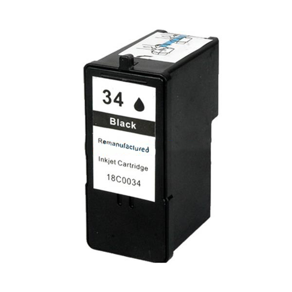 Value Remanufactured Lexmark 18C0034 Black Ink Cartridge [R-LX34(18C0034)]