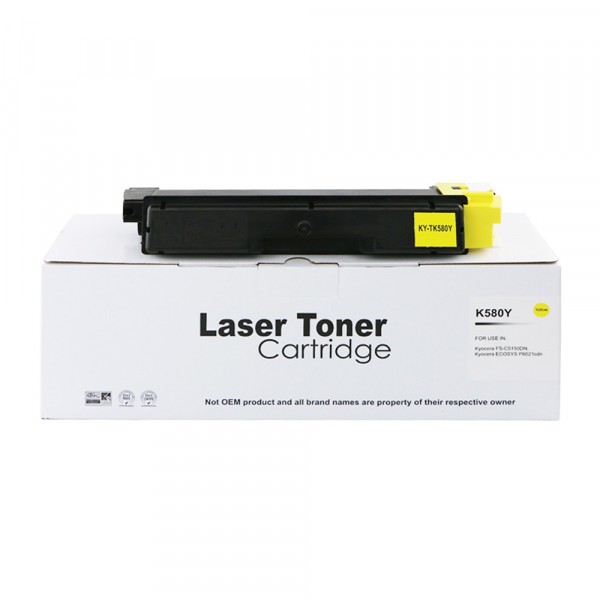 Value Compatible Kyocera Mita FSC5150 TK580Y Yellow Toner