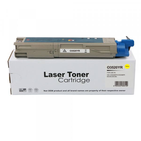 Value Remanufactured OKI C3520 Yellow Toner 43459321