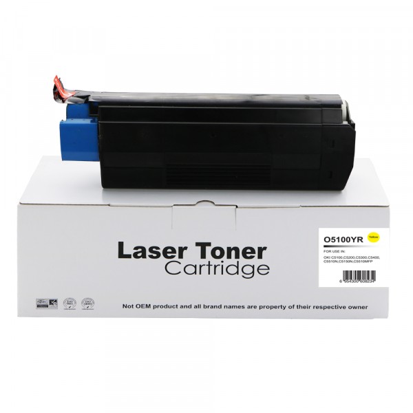 Value Remanufactured OKI C5300 Yellow Toner 42127405