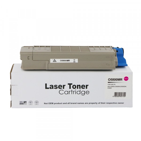 Value Remanufactured OKI C5800 Standard Magenta Toner 43324422