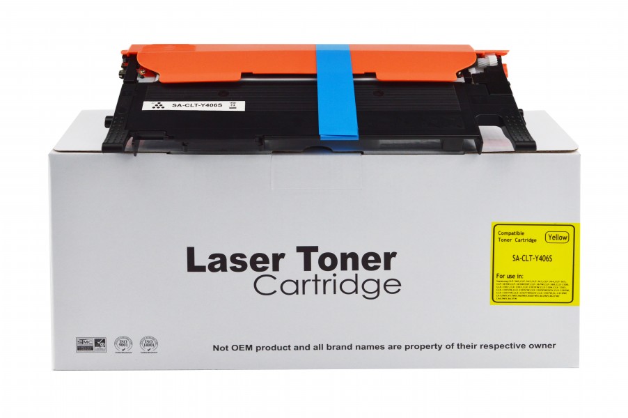 Value Remanufactured Samsung CLP360 Yellow Toner CLT-Y406S HP SU462A