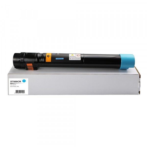 Value Remanufactured Xerox PHASER 7500 Cyan Toner 106R01436