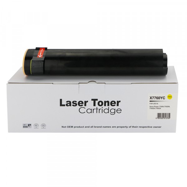 Value Compatible Xerox Phaser 7760 High Capacity Yellow Toner 106R01162