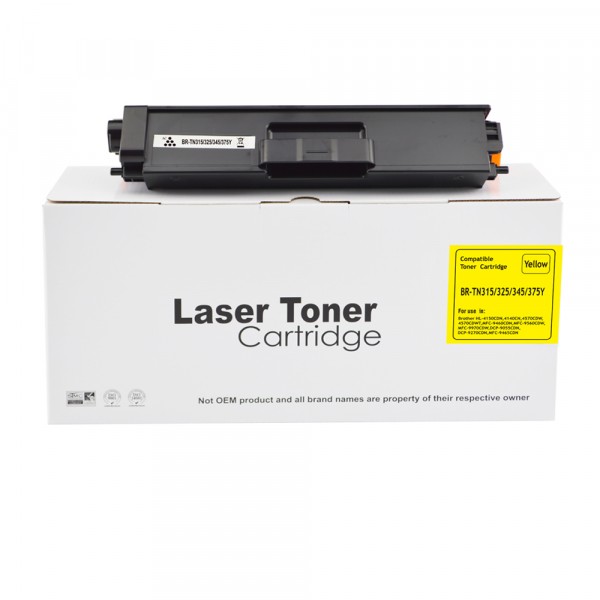 Value Remanufactured Brother TN325Y Yellow Toner Cartridge