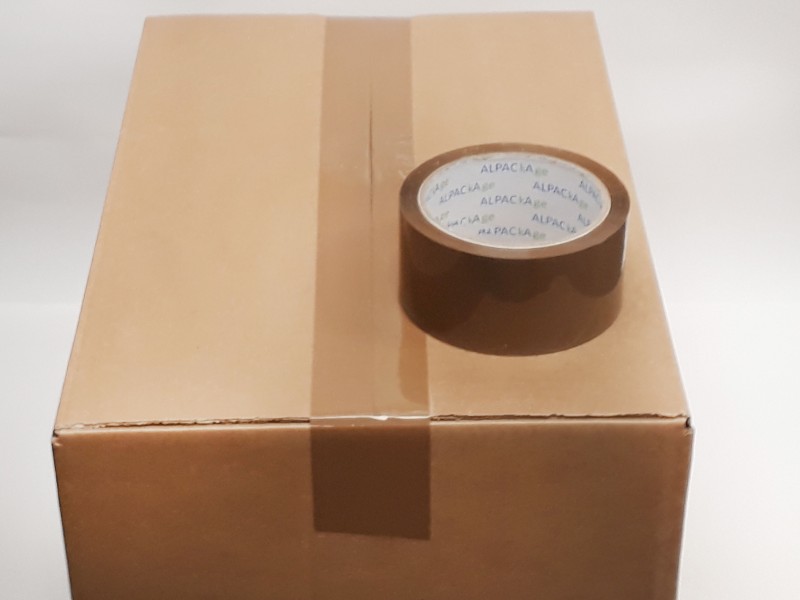 OfficePad Parcel Tape Brown 48mmx132m Thickness 35 [Pack of 6]