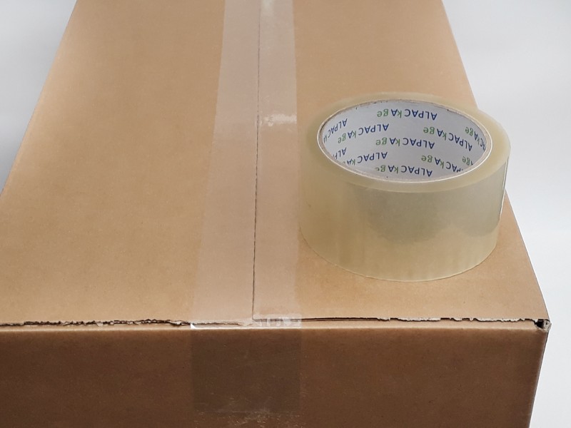 OfficePad Low Noise Parcel Tape Clear 48mmx66m Thickness 40 [Pack of 6]