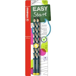 Stabilo EASY Start HB Pencil Left-Handed Petrol [Pack of 2]
