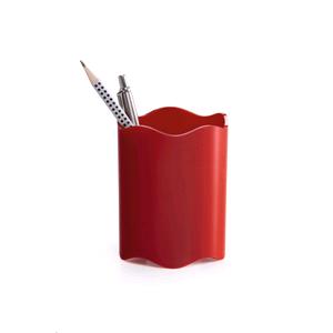 Durable Vivid Trend Pen Pot Plastic Red
