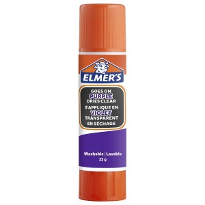 Elmers Glue Stick Dissapearing Purple 22g [Pack of 10]