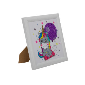 Crystal Art Unicorn Balloon 16x16cm Frameable Kit