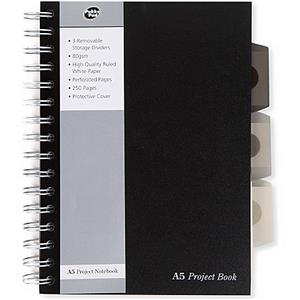 Pukka Pad A5 Project Book Black [Pack of 3]