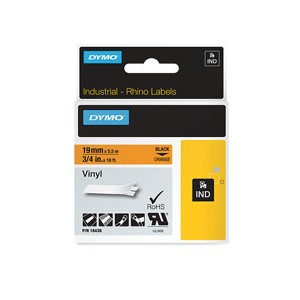 Dymo 18436 19mm Orange Vinyl Tape - S0718500 alternative image 1