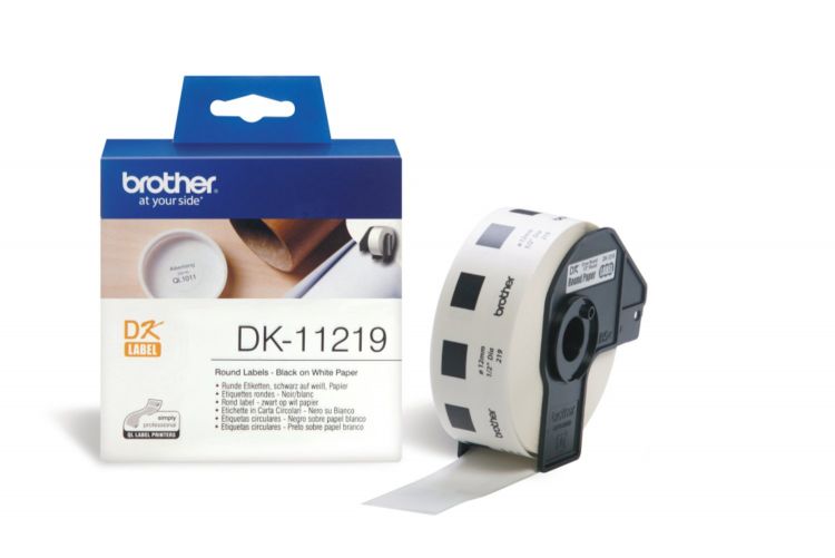 Brother DK11219 Round Labels
