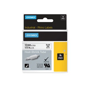 Dymo 18055 Rhino 12mm White heat Shrink Tube - S0718300