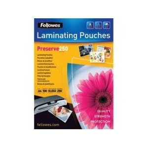 Fellowes A4 250 micron Laminating Pouch [Pack of 100]