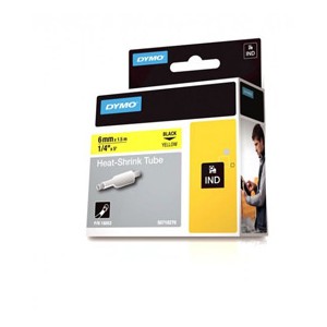 Dymo 18052 6mm Yellow Sleeve - S0718270 alternative image 1