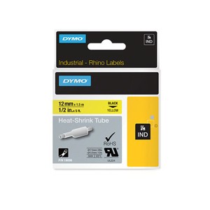 Dymo 18056 12mm Yellow Sleeve - S0718310 alternative image 1