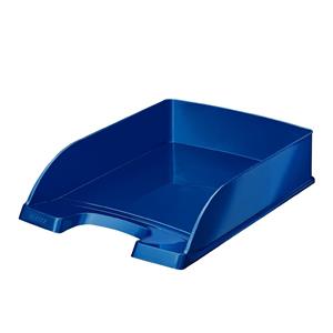 Leitz WOW Letter Tray Blue Metallic A4