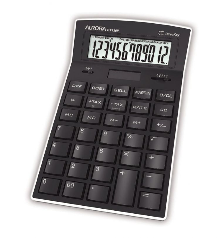 Aurora DT930P Desk Calculator with Tax Calculations