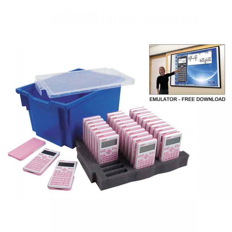 Aurora CK61 Pink Calculator Class Pack [Pack of 30]