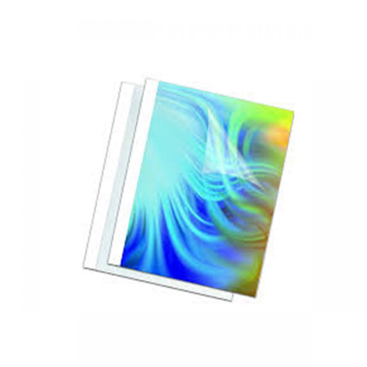 Fellowes 8mm Standing Thermal Cover White [Pack of 100]