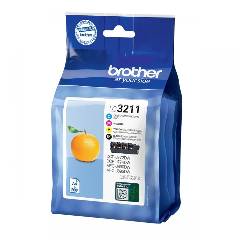 Brother LC3211VAL Value Pack B-C-M-Y